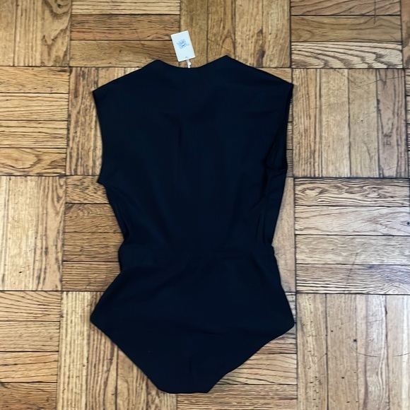 MAJE: Beautiful black bodysuit. Low neckline New with tags. Never worn. FINAL$ - Picture 2 of 8